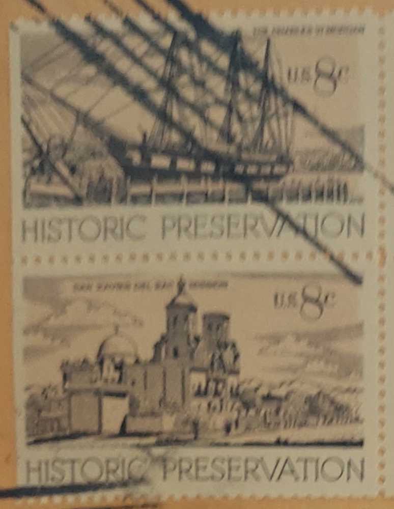 Historic Preservation: San Xavier Del Bac Mission  stamp collectible - Main Image 3