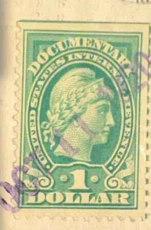 US Revenue Stamps: 1 Dollar  stamp collectible - Main Image 2