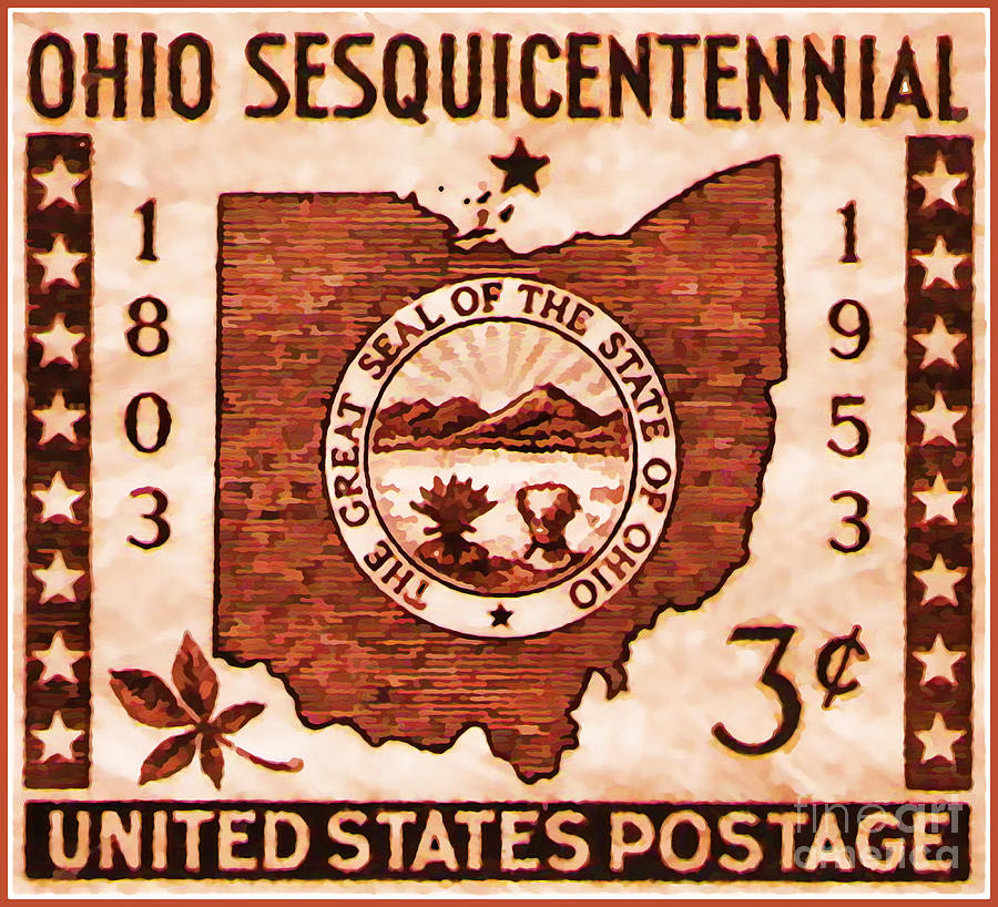 Ohio Sesquicentennial 1953  stamp collectible - Main Image 4