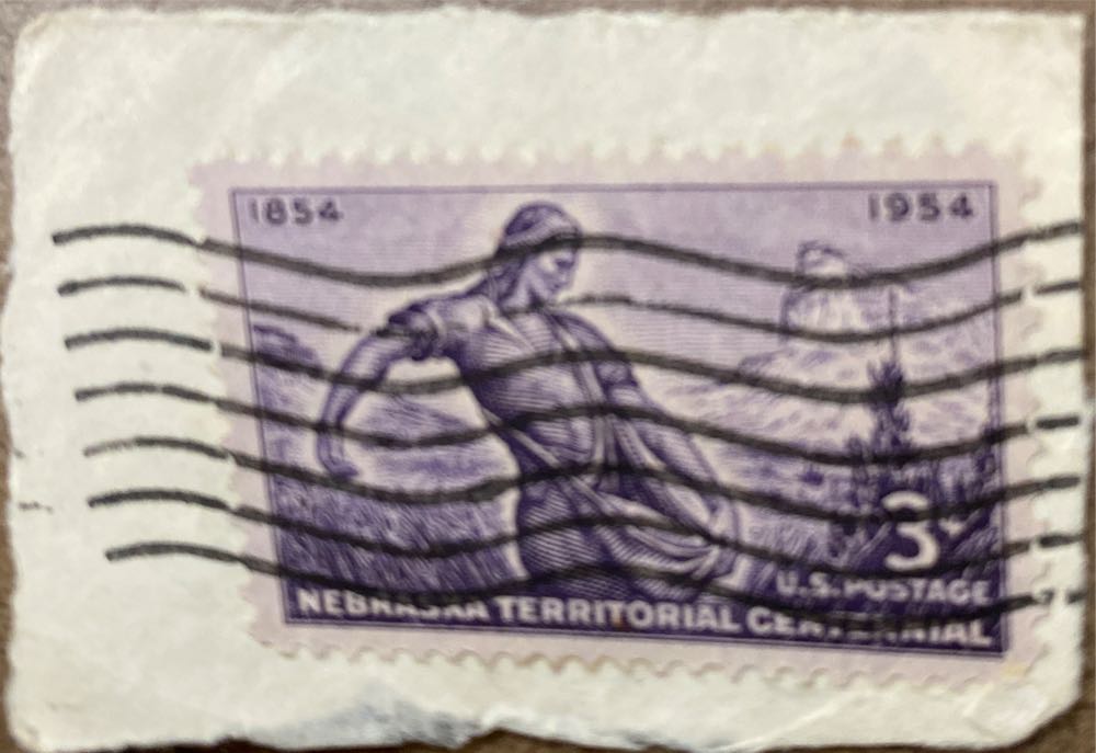 Nebraska Territorial  stamp collectible - Main Image 3