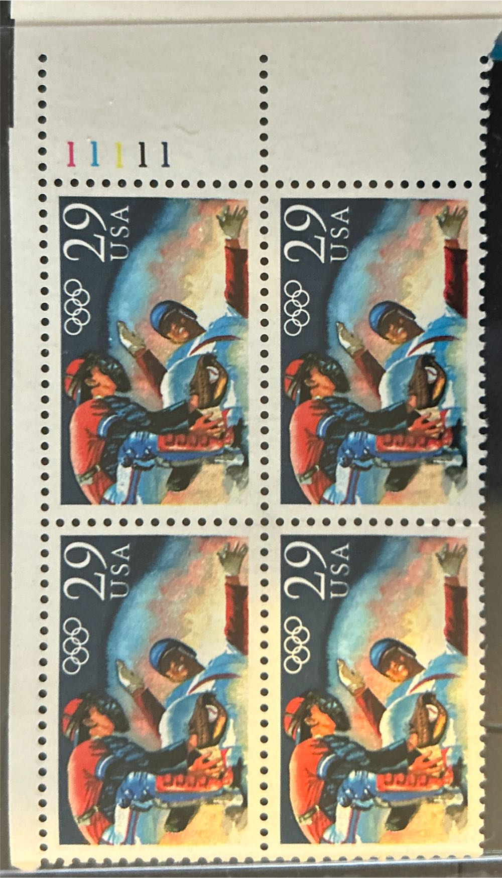 92 Olympic Baseball  stamp collectible - Main Image 2