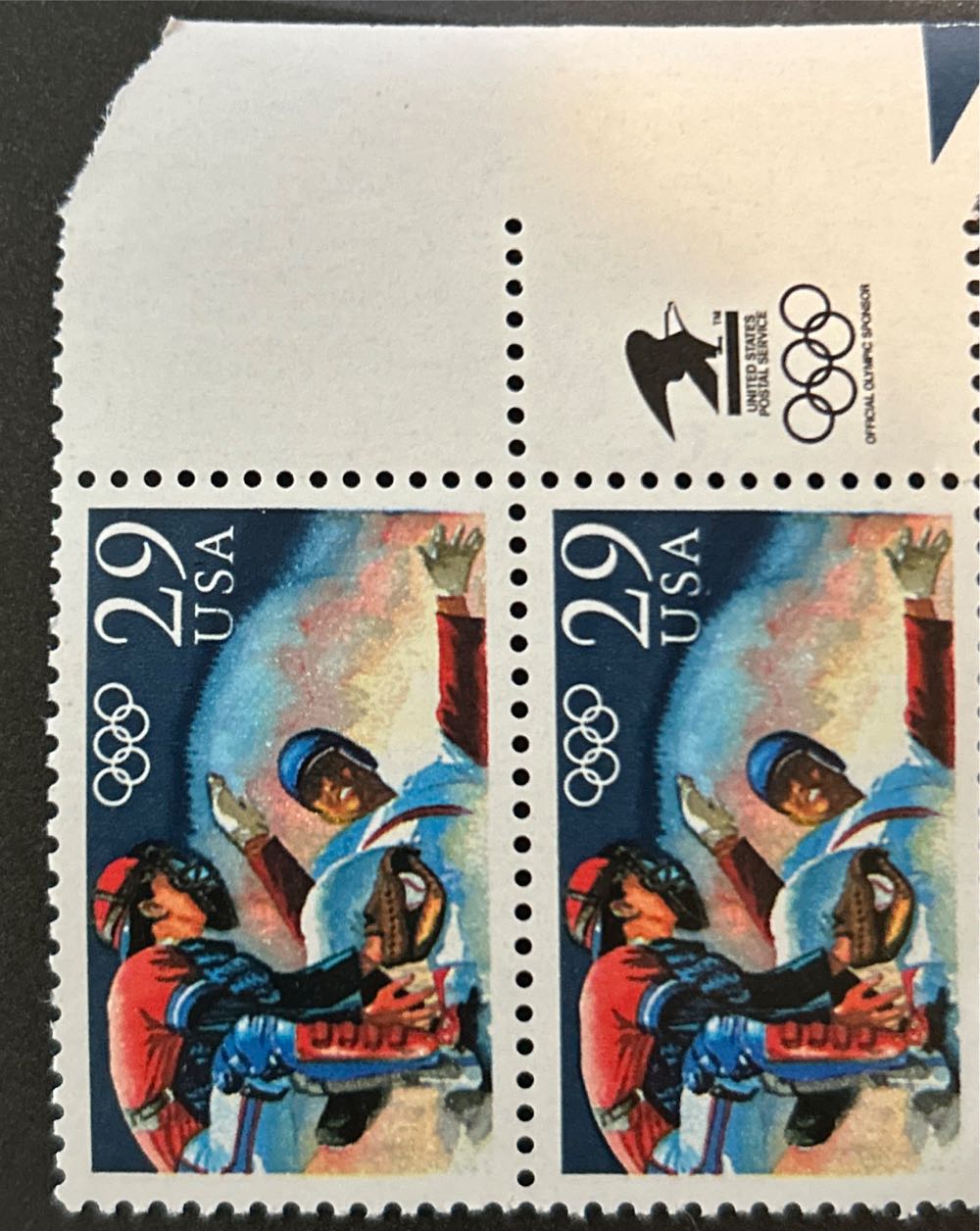 92 Olympic Baseball  stamp collectible - Main Image 3