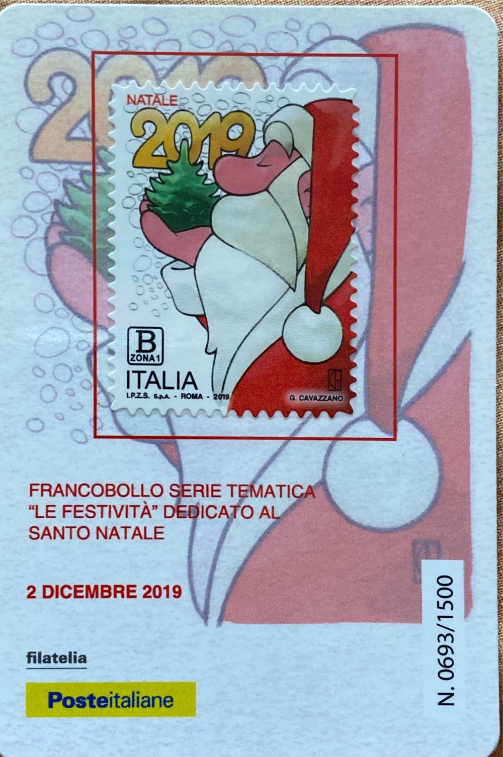 Natale 2019  stamp collectible [Barcode 1060011733] - Main Image 2