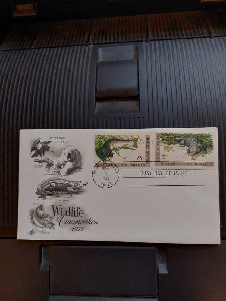 Wildlife Conservation: Trout:Alligator  stamp collectible - Main Image 2
