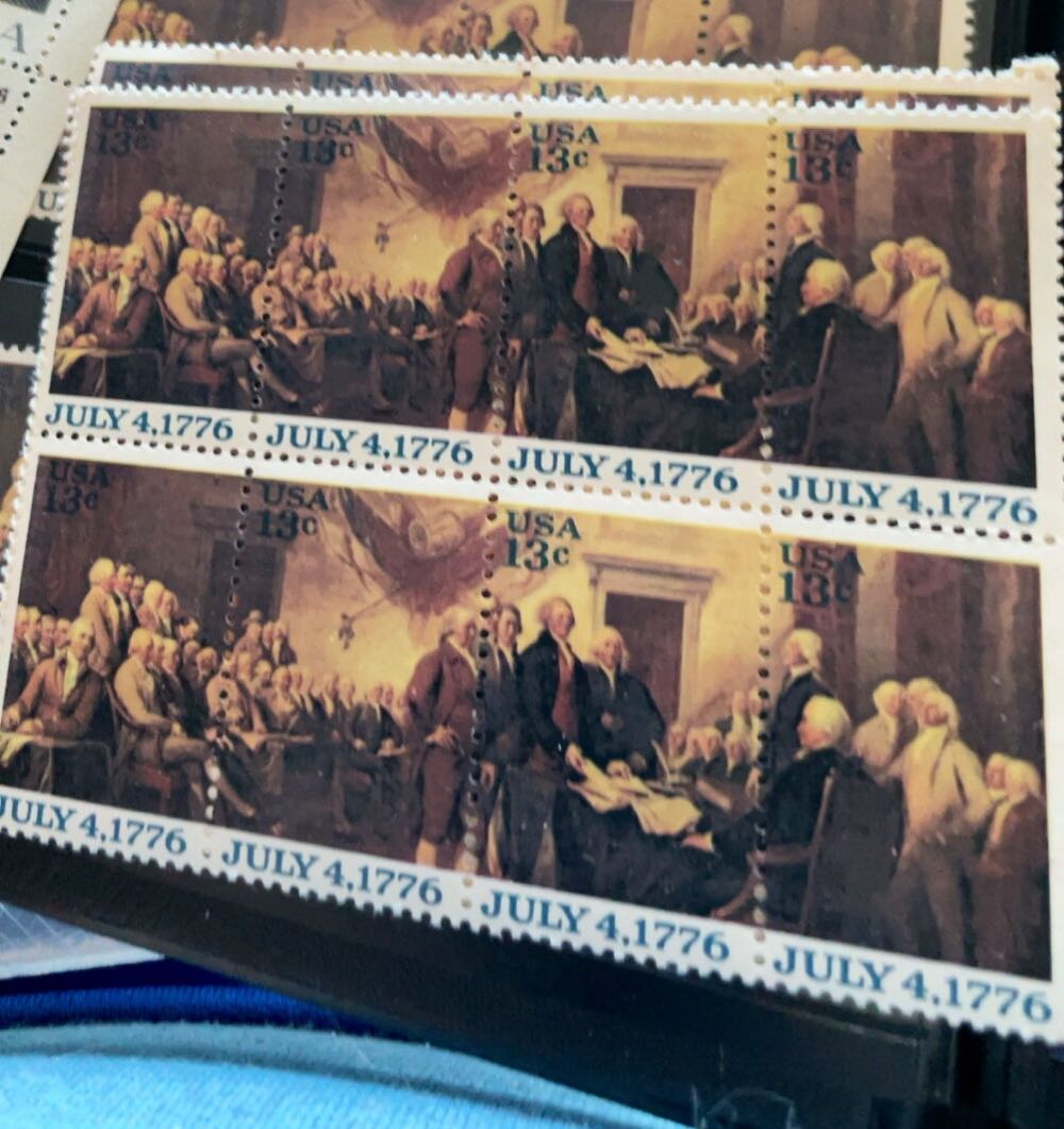 Declaration Of Independence: Jefferson And Franklin  stamp collectible - Main Image 2