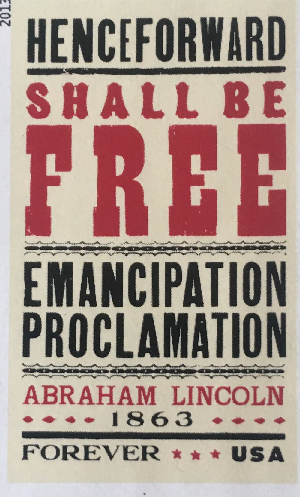 Emancipation Proclamation  stamp collectible - Main Image 2