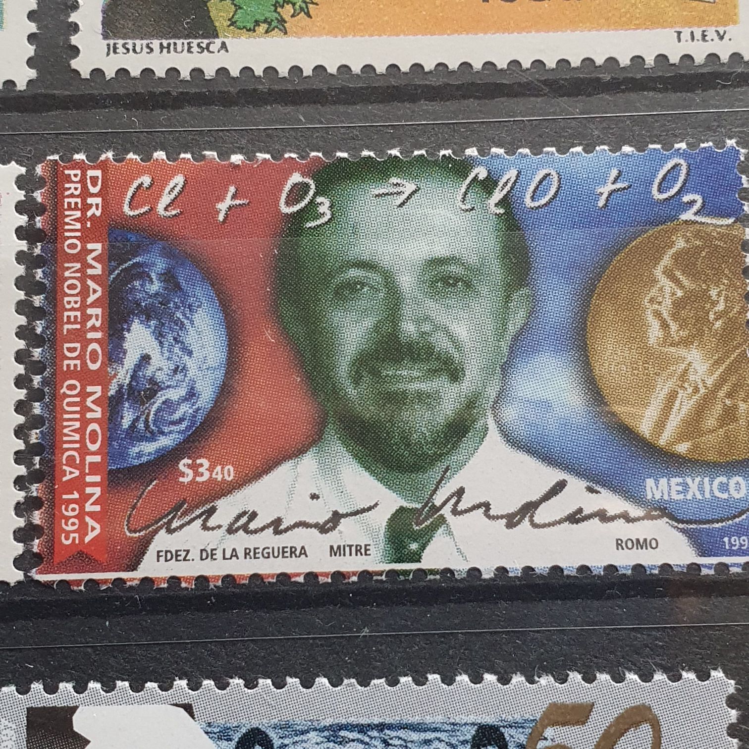 Dr Mario Molina Premio Nobel De Quimica  stamp collectible - Main Image 2