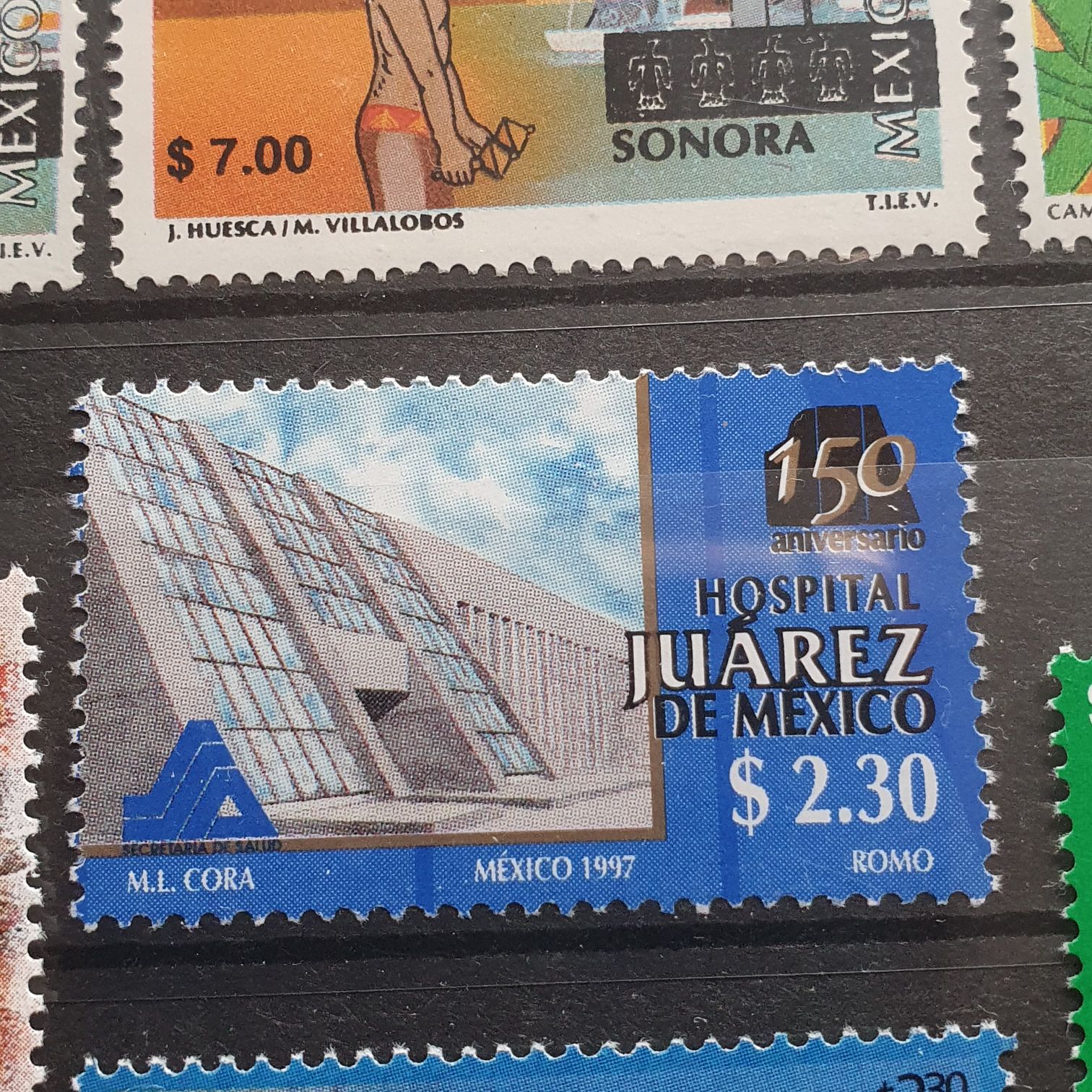 150 Aniversario Hospital Juárez De México  stamp collectible - Main Image 2