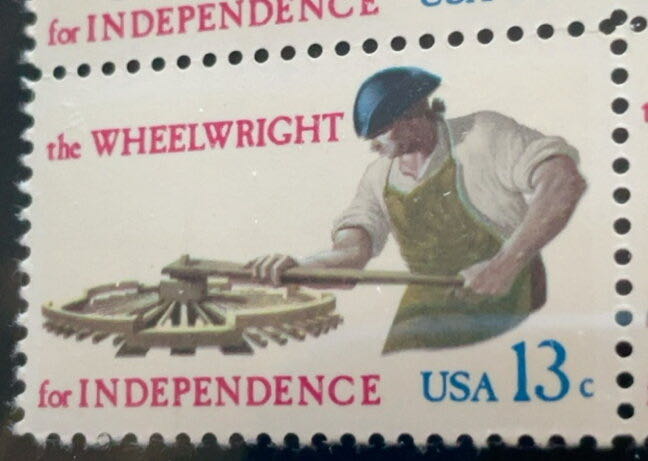 Skilled Hands For Independence: Wheelwright  stamp collectible - Main Image 2