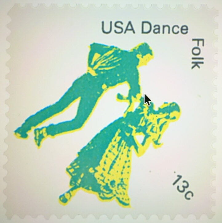 American Dance: Folk  stamp collectible - Main Image 2