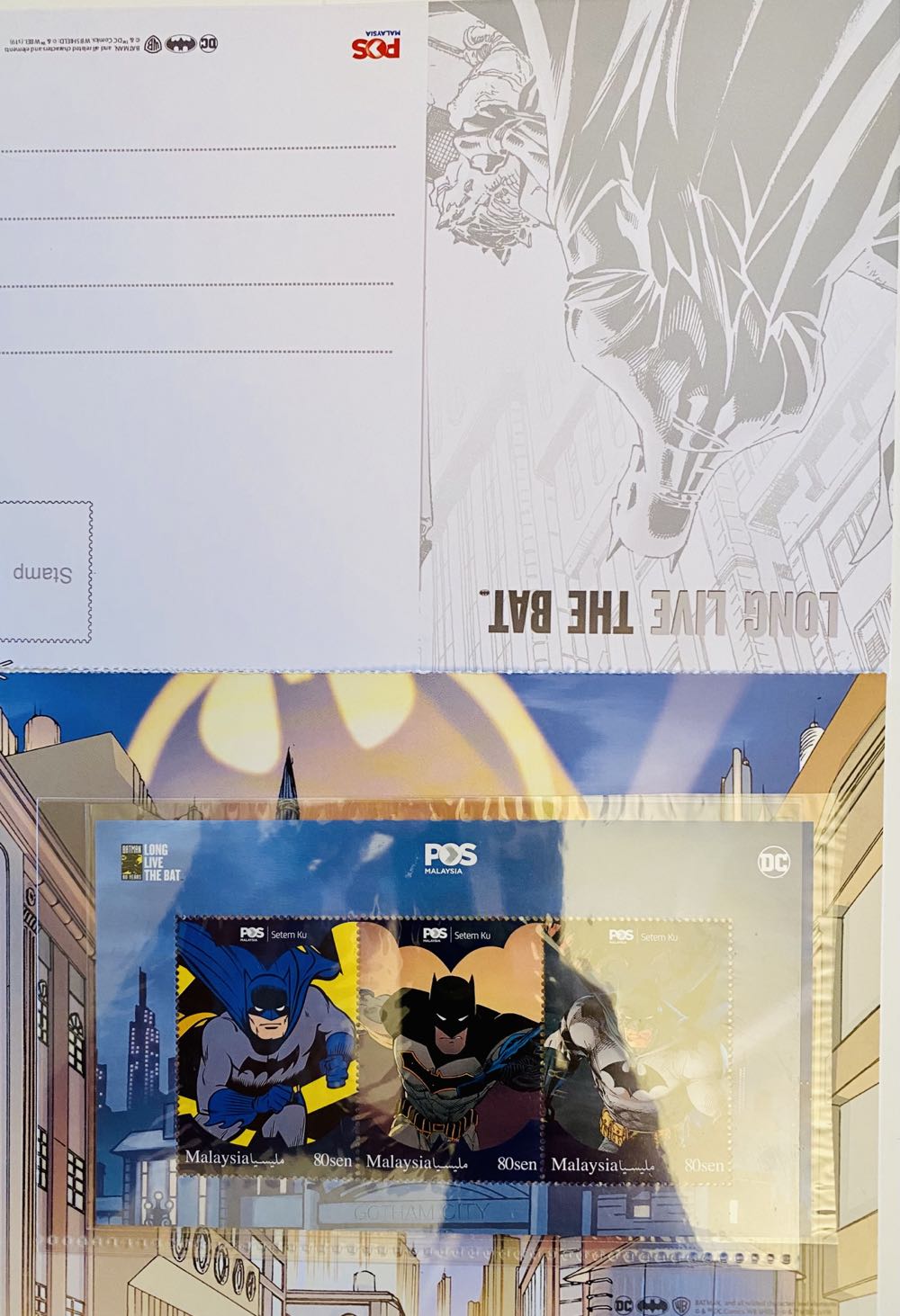 Batman 80 Year Anniversary Long Live The Bat  stamp collectible - Main Image 3