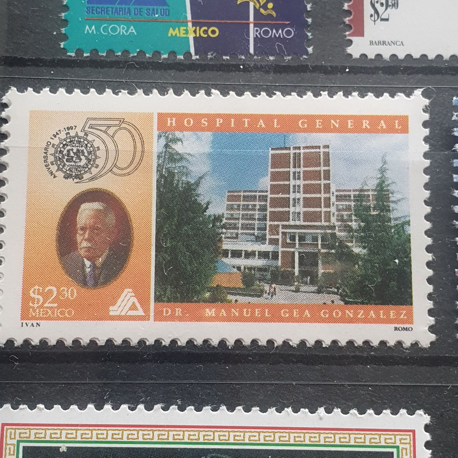 50 Aniversario Hospital General Dr Manuel Gea Gonzalez  stamp collectible - Main Image 2