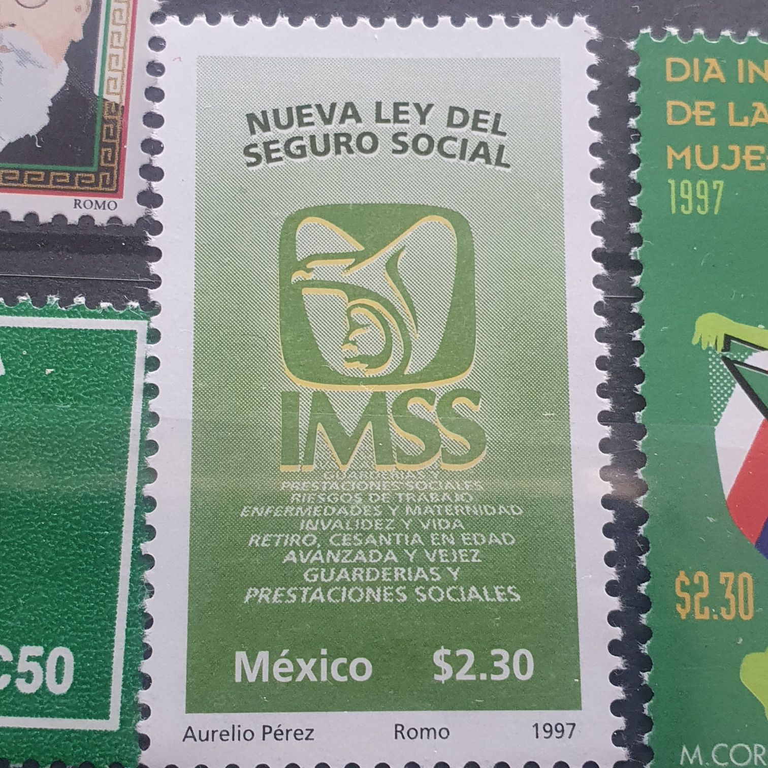 Nueva Ley Del Seguro Social IMSS  stamp collectible - Main Image 2