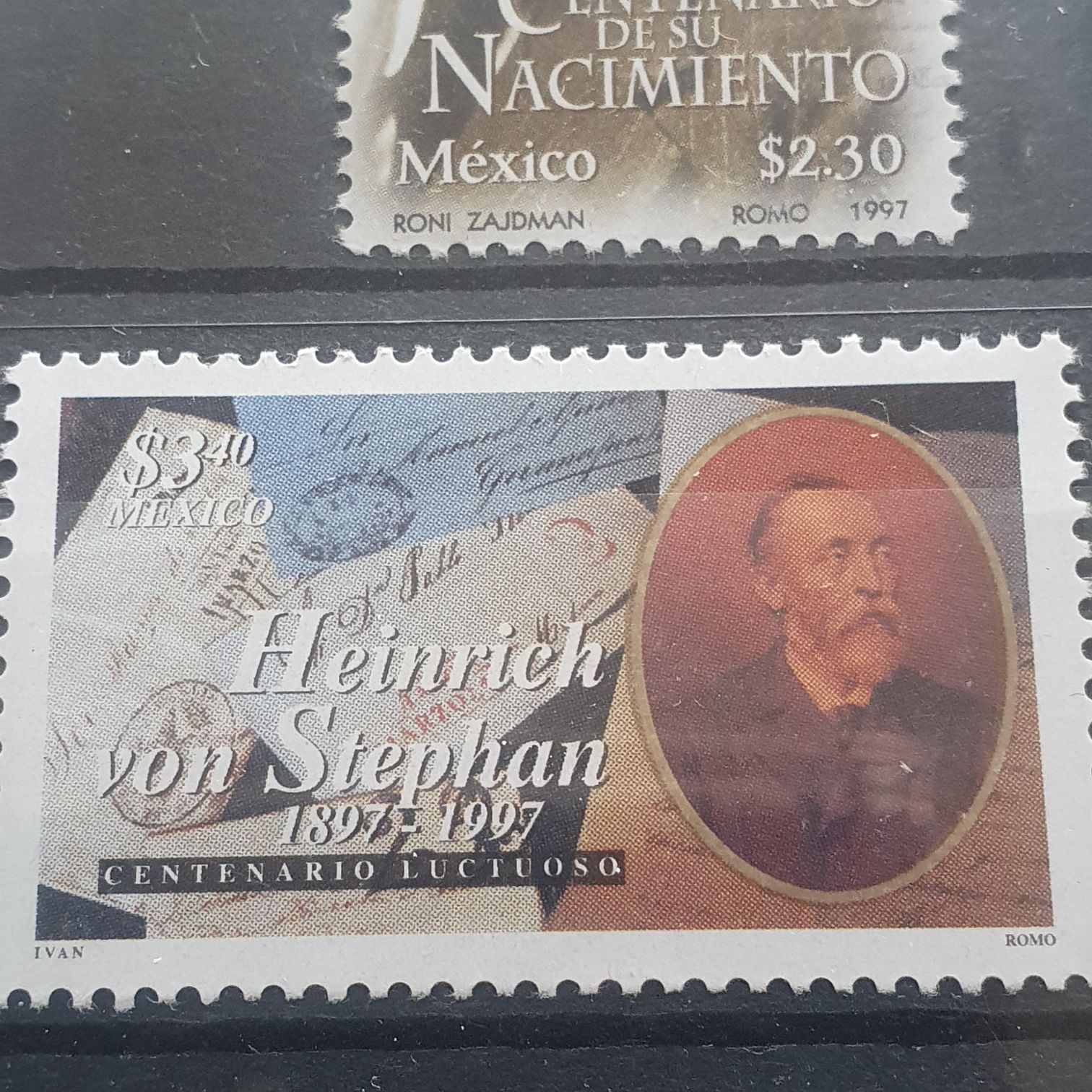 Centenario Luctuoso Heinrich Von Stephan  stamp collectible - Main Image 2