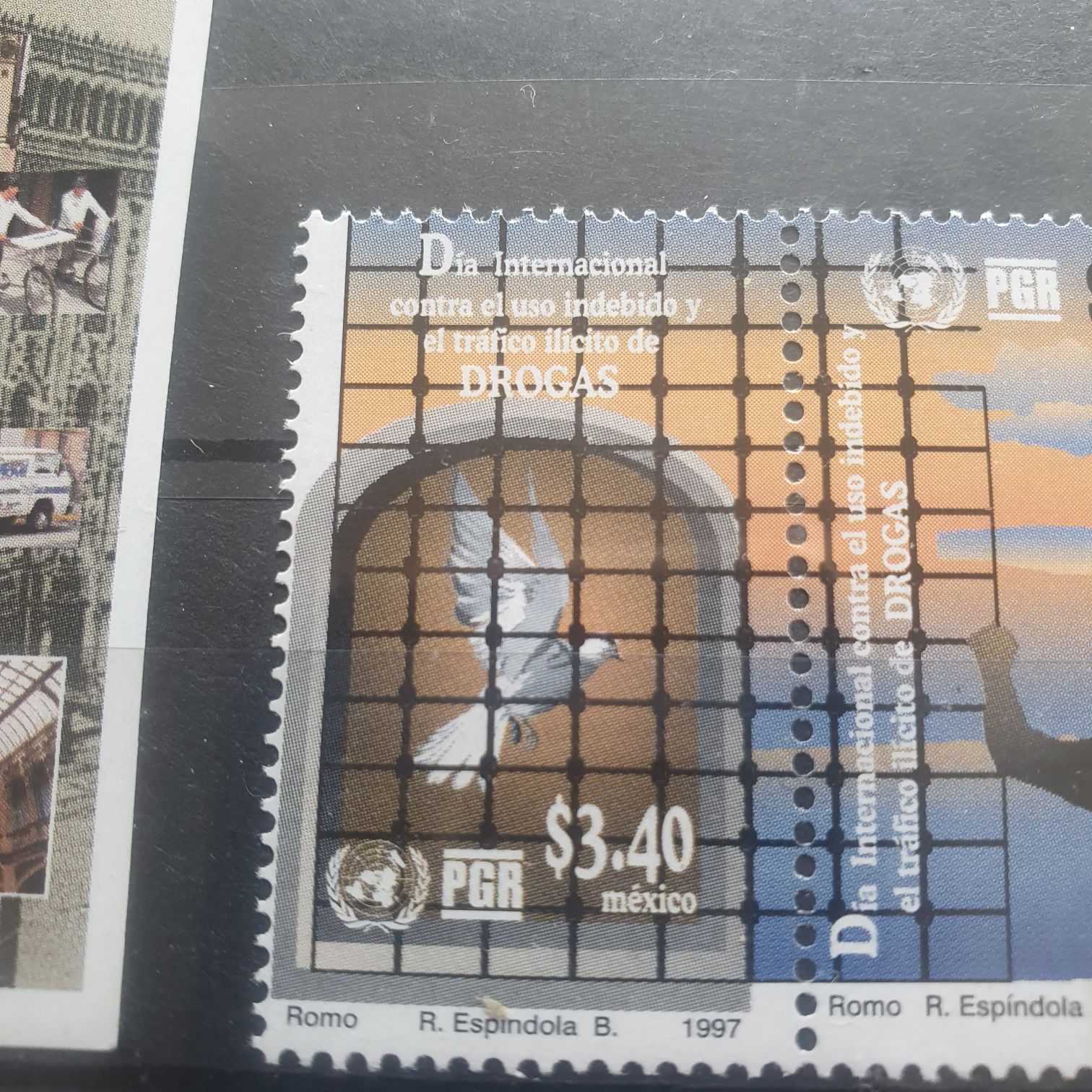 Día Internacional Contra El Uso Indebido Y El Tráfico Ilícito De Drogas  stamp collectible - Main Image 2