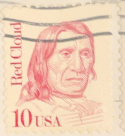 Great American Series: Red Cloud  stamp collectible - Main Image 2