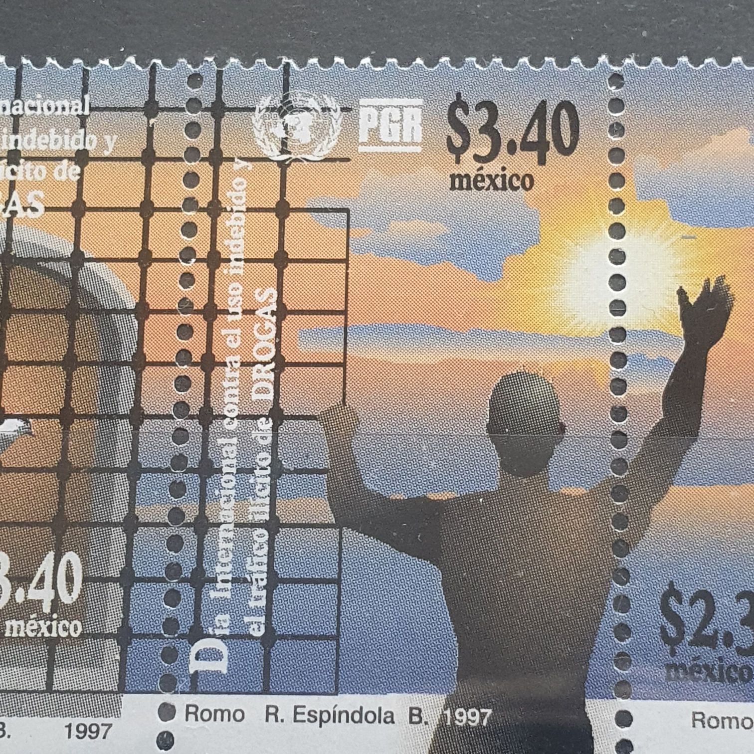 Día Internacional Contra El Uso Indebido Y El Tráfico Ilícito De Drogas  stamp collectible - Main Image 2