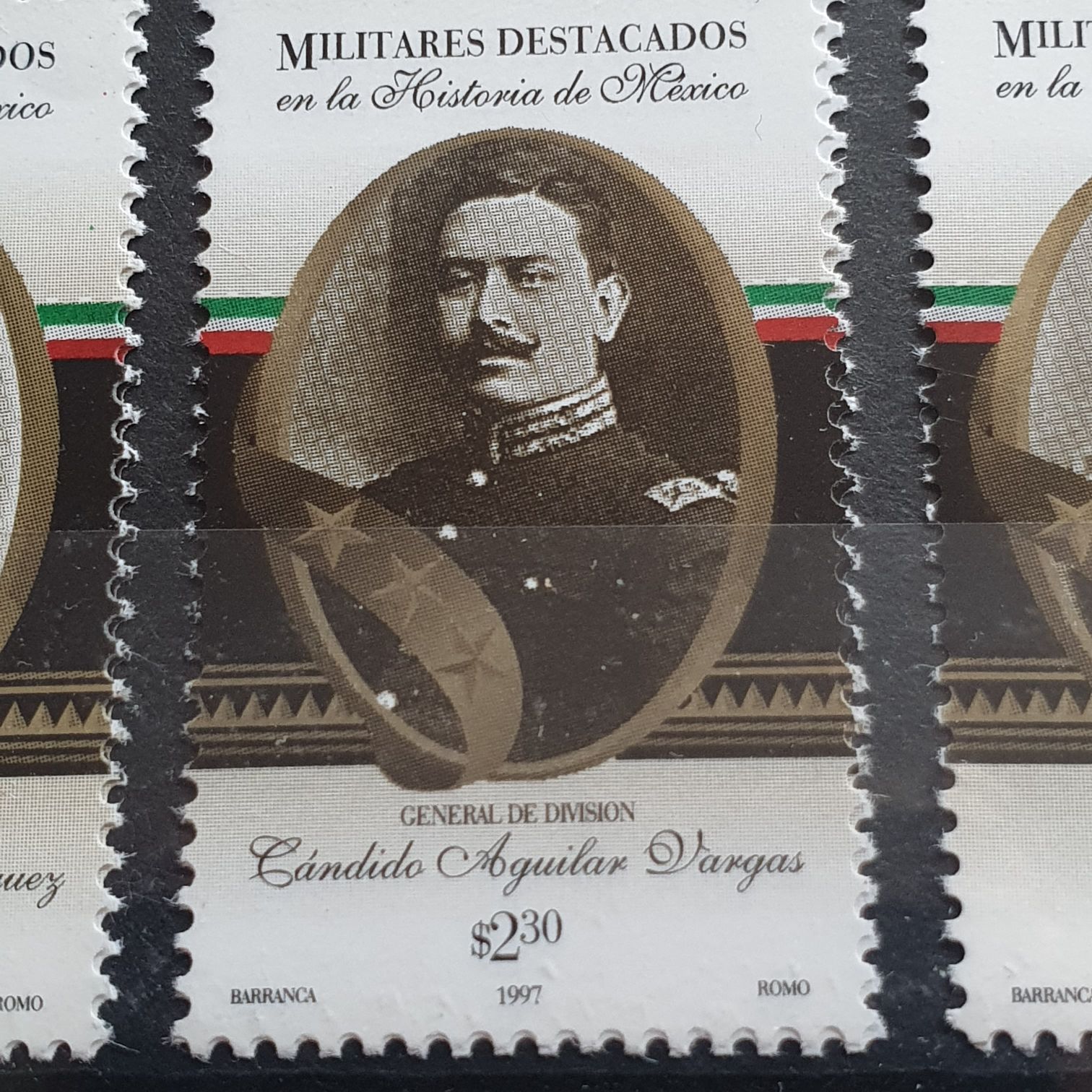Militares Destacados ( Cándido Aguilar Vargas )  stamp collectible - Main Image 2