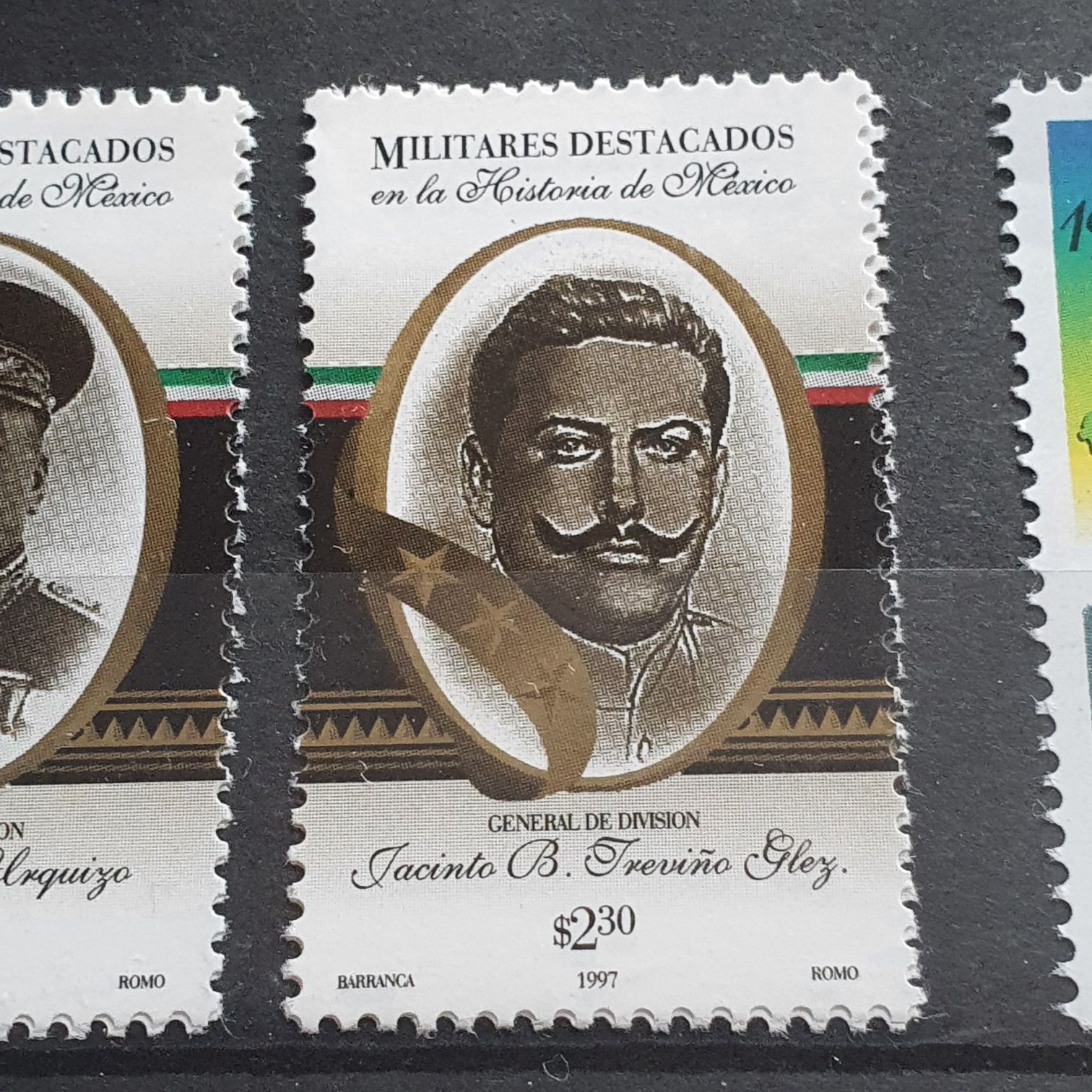 Militares Destacados ( Jacinto B. Treviño González  stamp collectible - Main Image 2