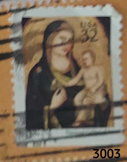 Traditional Christmas: Madonna And Child  stamp collectible - Main Image 2