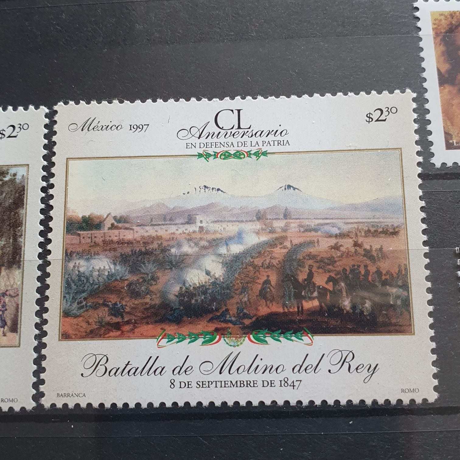 CL Aniversario En Defensa De La Patria ( Batalla Del Molino Del Rey )  stamp collectible - Main Image 2