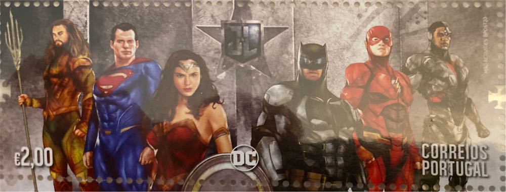 Justice League Portugal $2  stamp collectible - Main Image 3