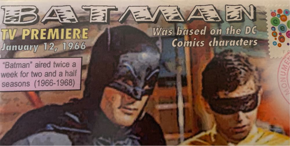 Batman TV Premiere Jan. 12, 1966  stamp collectible - Main Image 2