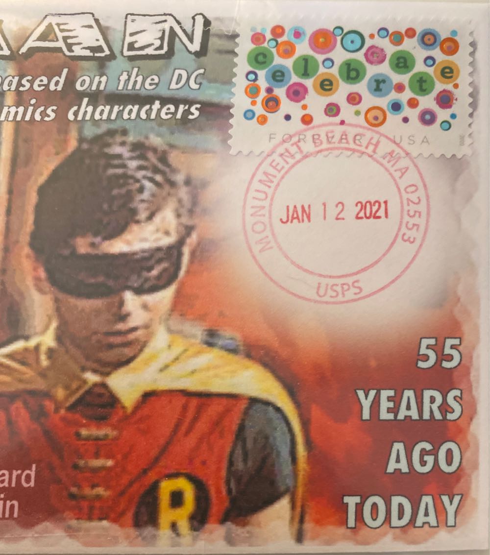Batman TV Premiere Jan. 12, 1966  stamp collectible - Main Image 3