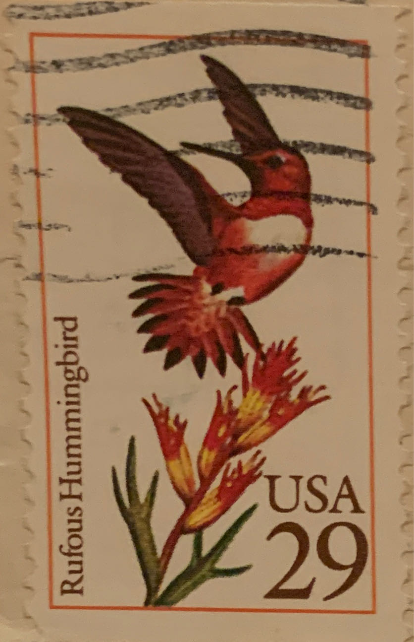 Hummingbirds: Rufous  stamp collectible - Main Image 2