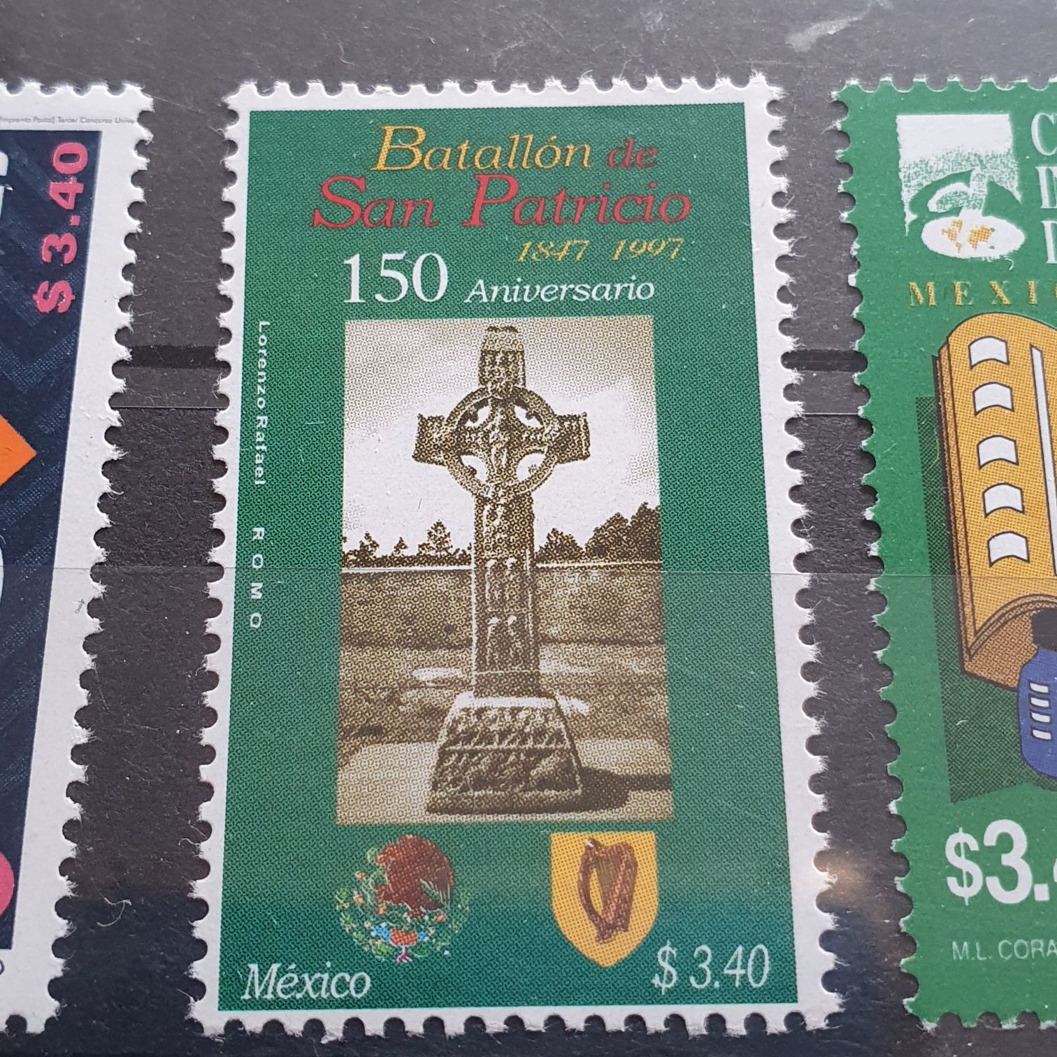 Batallón De San Patricio ( 150 Aniversario )  stamp collectible - Main Image 2
