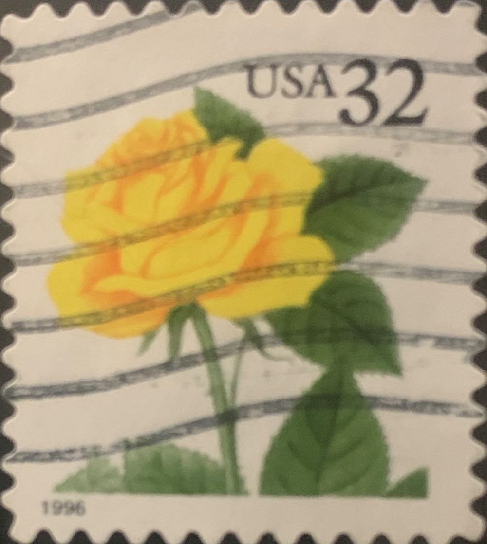 Flora And Fauna Series: Yellow Rose  stamp collectible - Main Image 2