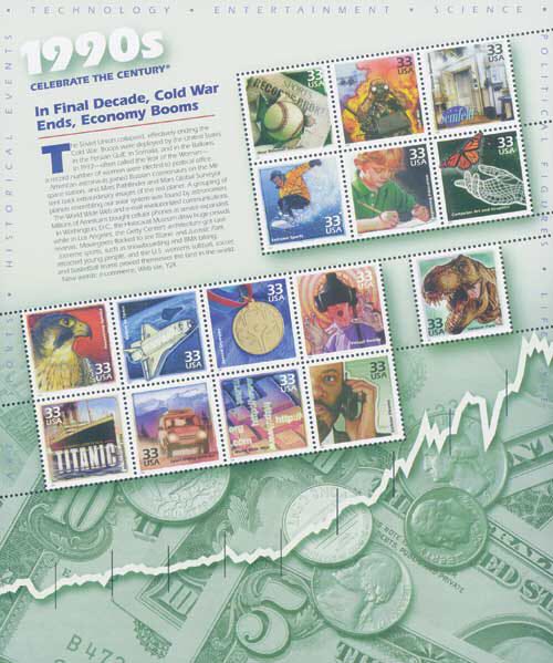 Celebrate the Century: 1990s  stamp collectible - Main Image 2