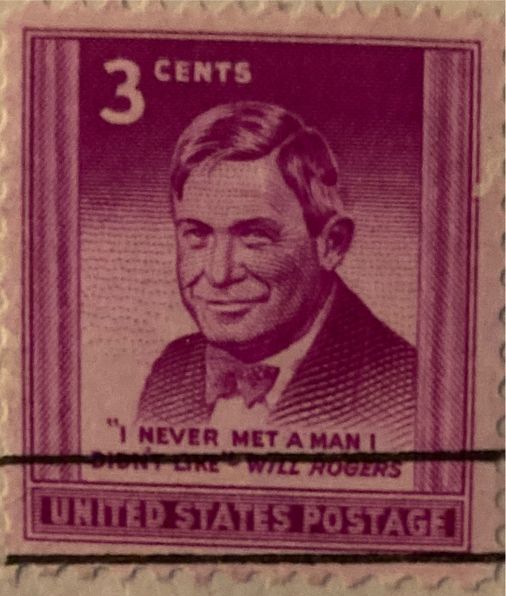 Will Rogers  stamp collectible - Main Image 2