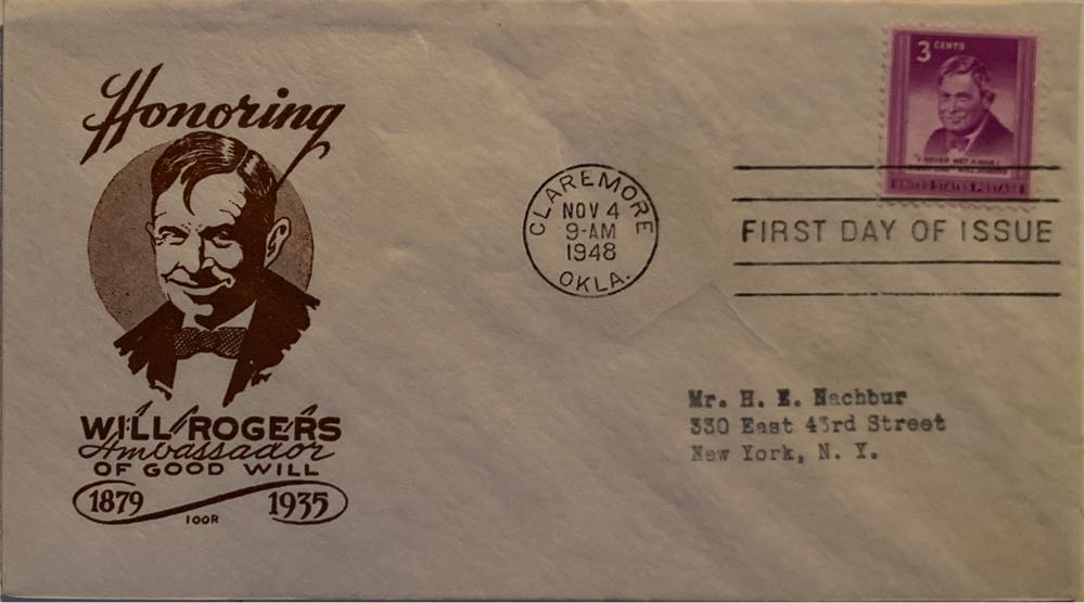 Will Rogers  stamp collectible - Main Image 3