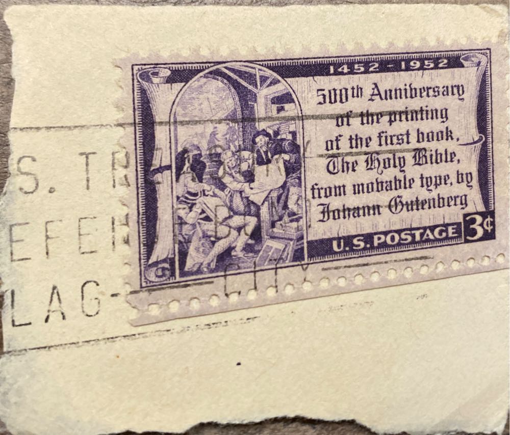 500th Anniversary Of Bible  stamp collectible - Main Image 2