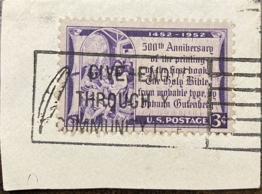 500th Anniversary Of Bible  stamp collectible - Main Image 3