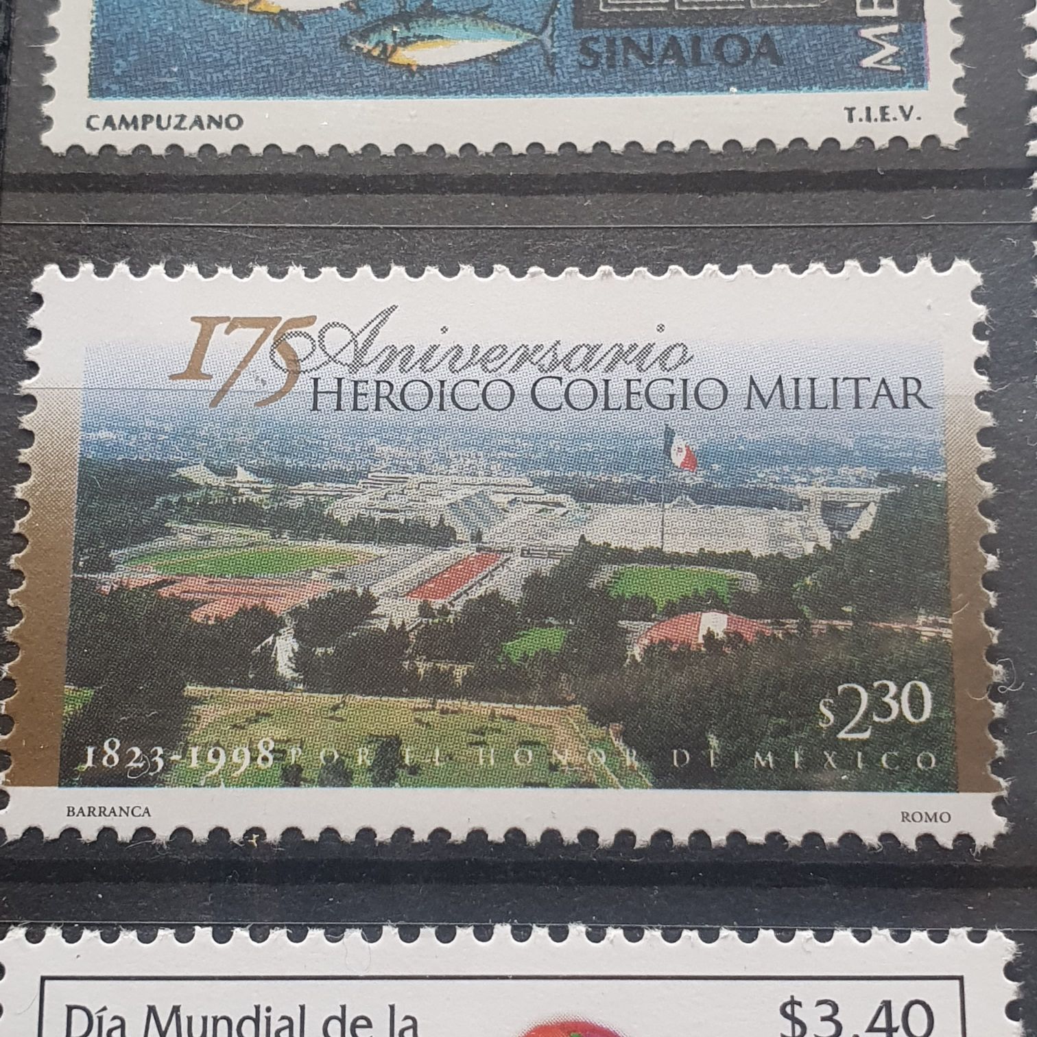 175 Aniversario Heroico Colegio Militar  stamp collectible - Main Image 2