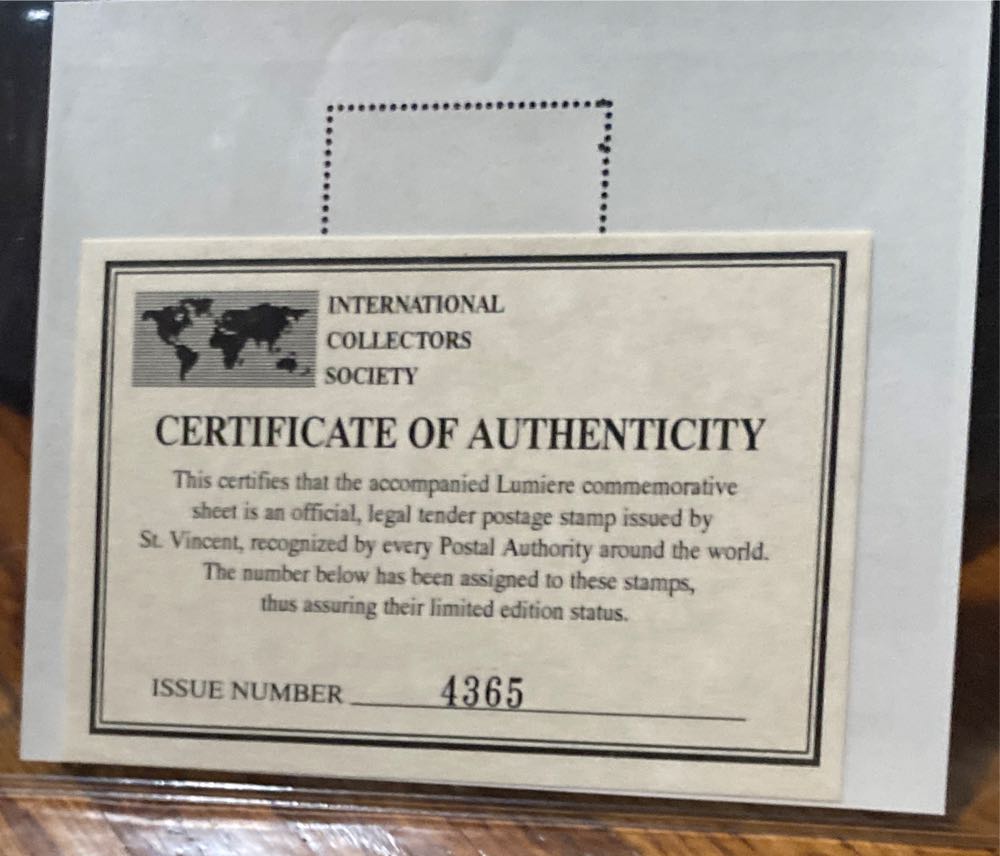 Saint Vincent Beauty And The Beast Lumiere Stamp  stamp collectible - Main Image 2