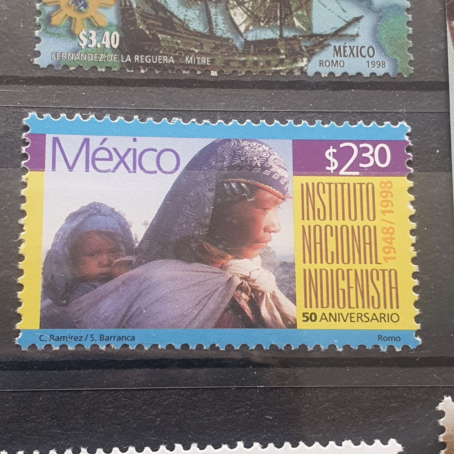 Instituto Nacional Indigenista 50 Aniversario  stamp collectible - Main Image 2