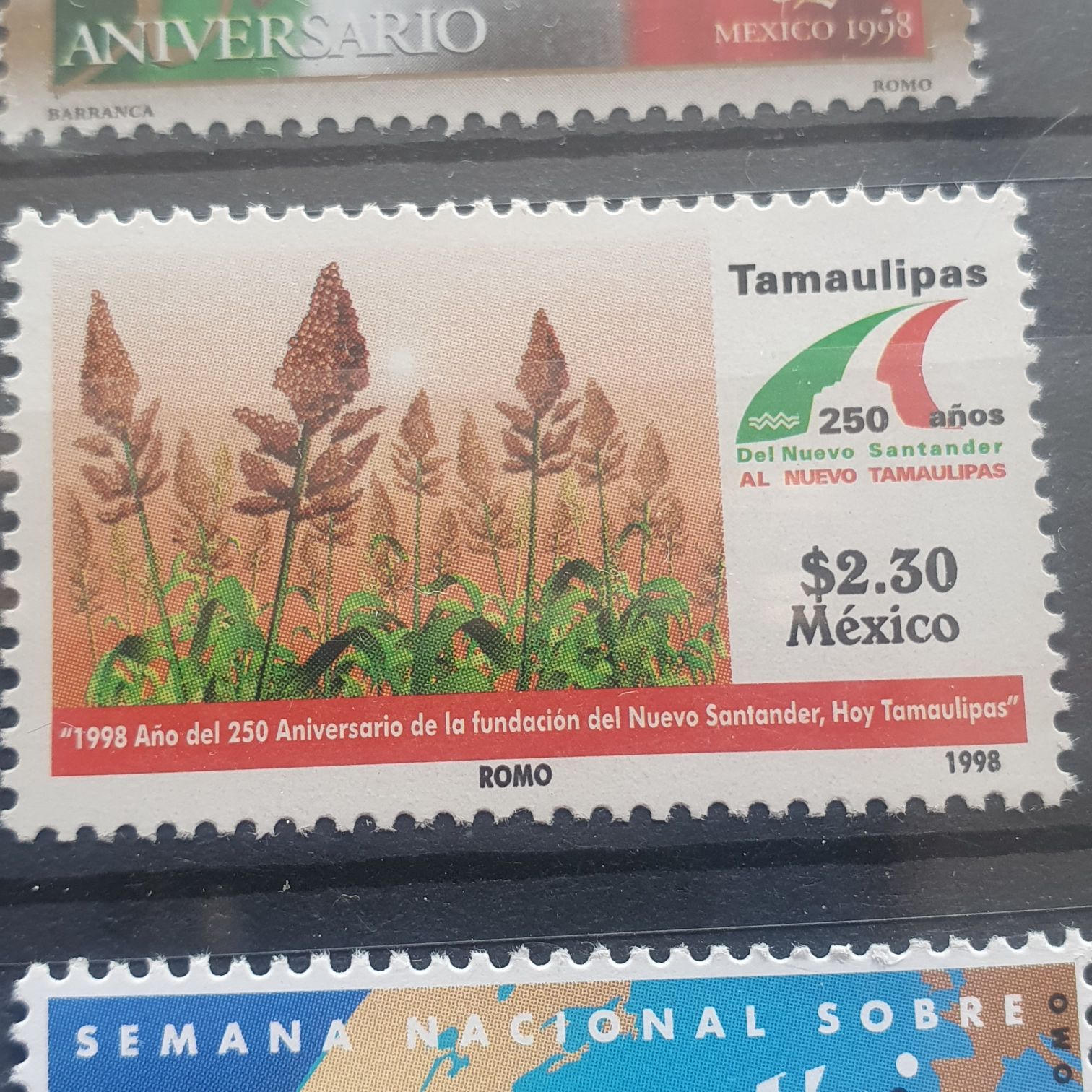 250 Años Del Nuevo Santander Al Nuevo Tamaulipas  stamp collectible - Main Image 2