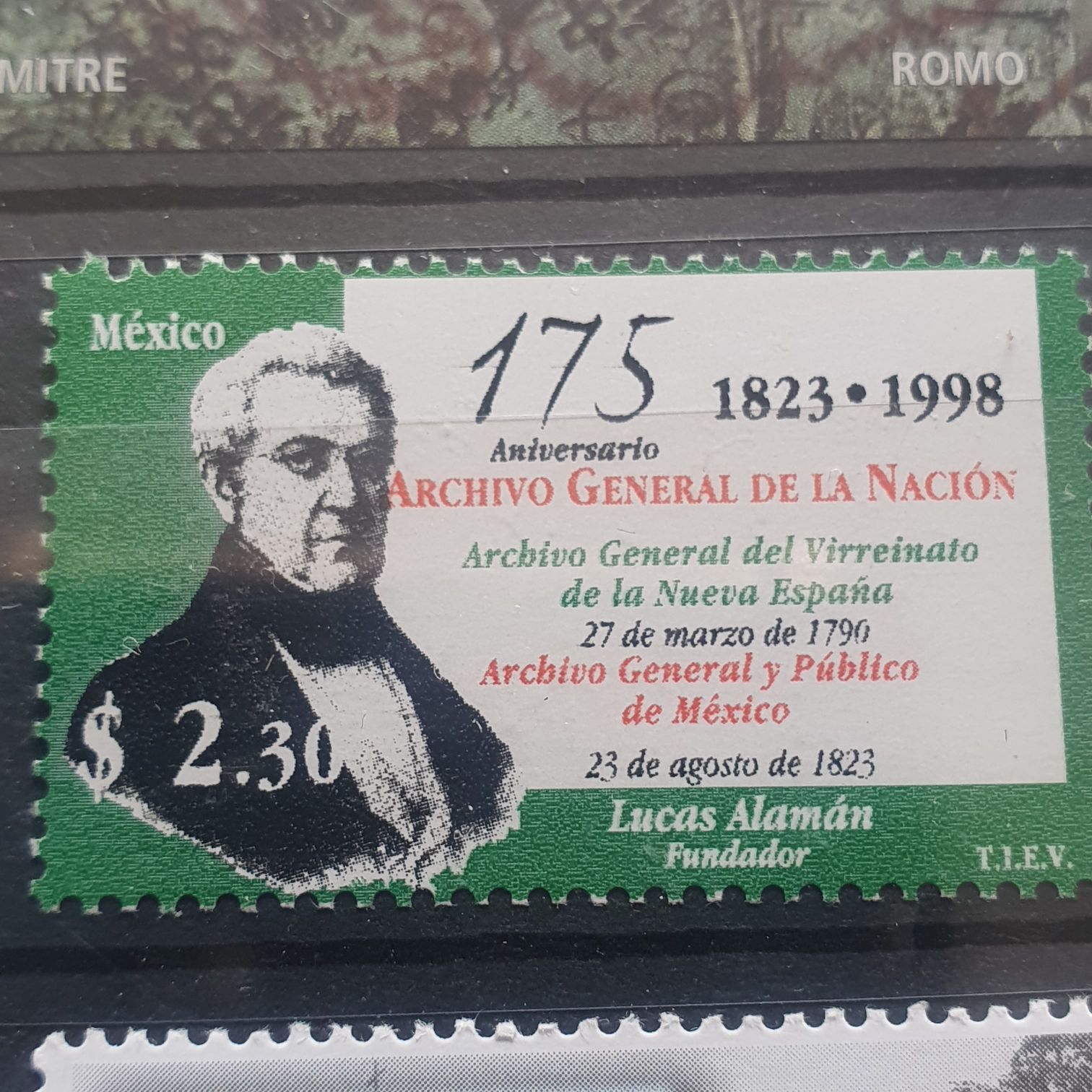 175 Aniversario Archivo General De La Nación  stamp collectible - Main Image 2