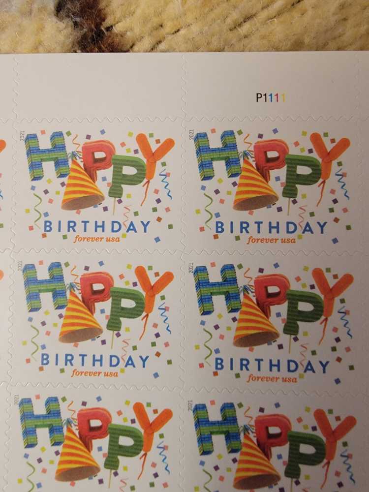 Happy Birthday  stamp collectible [Barcode 577700] - Main Image 2