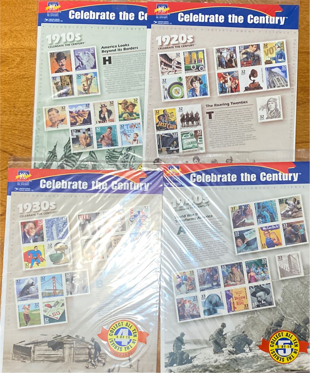 Usps Celebrate The Century 1980s Sheet Of Fifteen 33 Cent Stamps Scott  stamp collectible [Barcode 415645155488] - Main Image 3