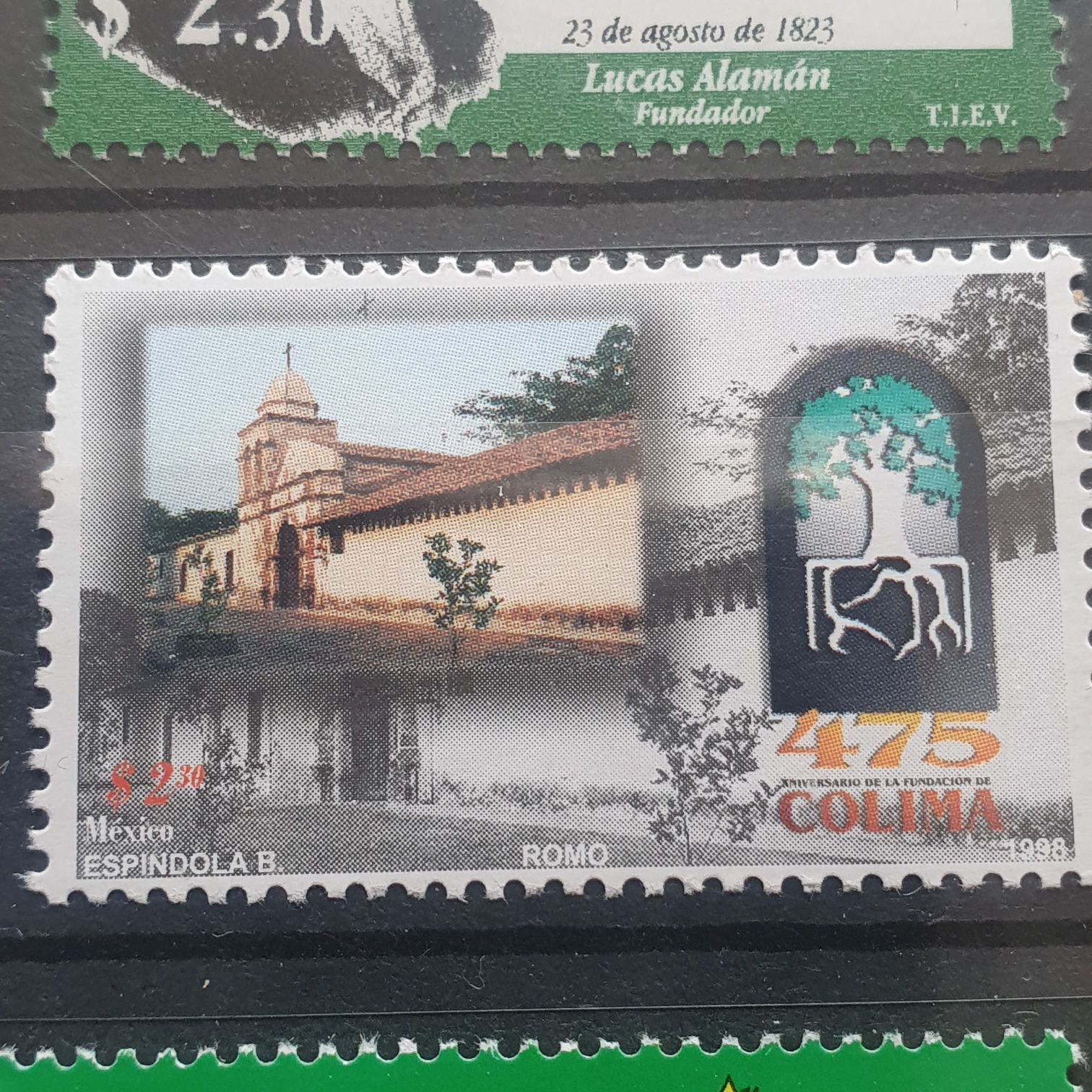 475 Aniversario De La Fundación De Colima  stamp collectible - Main Image 2