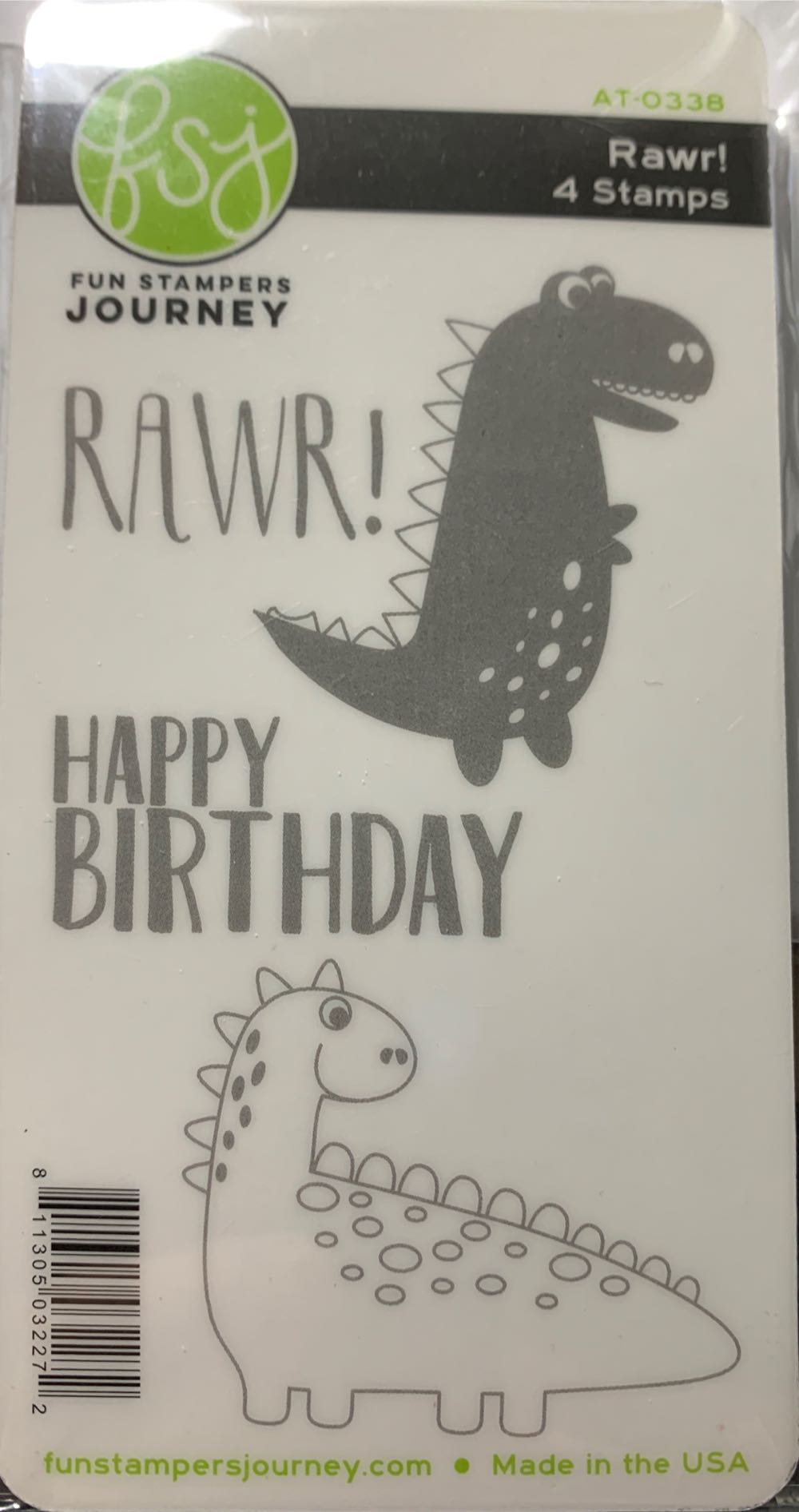 Fun stamper Journey Rawr!  stamp collectible [Barcode 811305032272] - Main Image 1