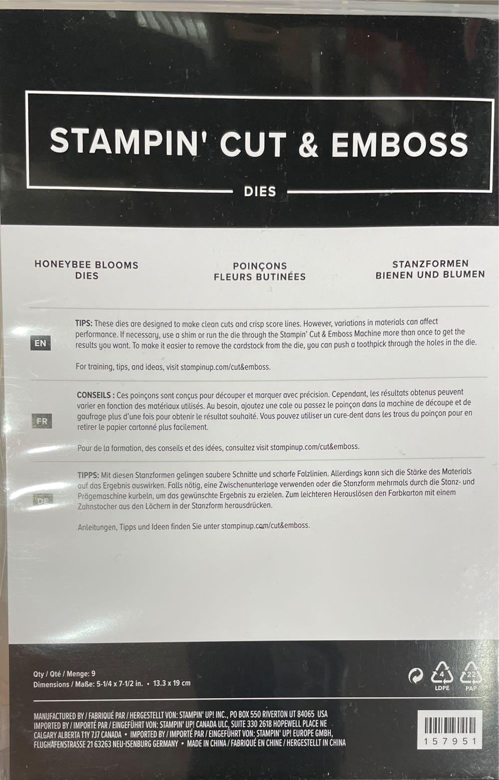 Honeybee Home & Honeybee Blooms Dies  stamp collectible [Barcode 157943] - Main Image 3