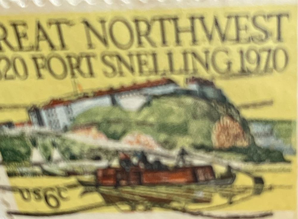 Great Northwest 1820 Fort Snelling 1970  stamp collectible - Main Image 2