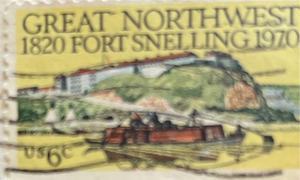 Great Northwest 1820 Fort Snelling 1970  stamp collectible - Main Image 3