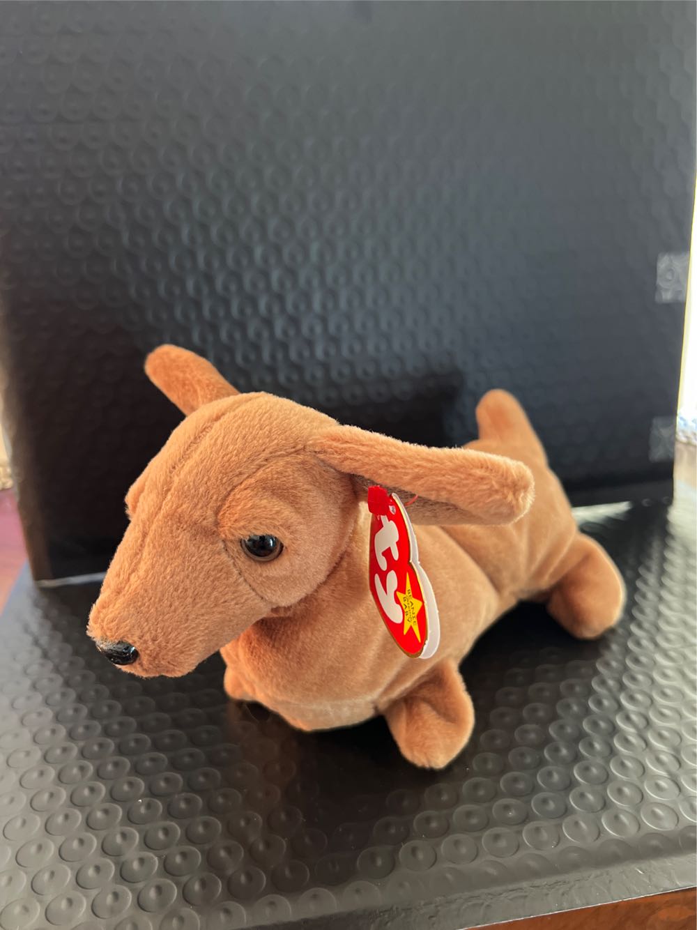 Beanie Baby Weenie The Wiener Dog Errors Very Rare Ty Beanie Babies Weenie Dachshund 4013 Style 4013 Dachshund Dog Toy Ty Weenie Dog Ty  stamp collectible [Barcode 008421040131] - Main Image 2