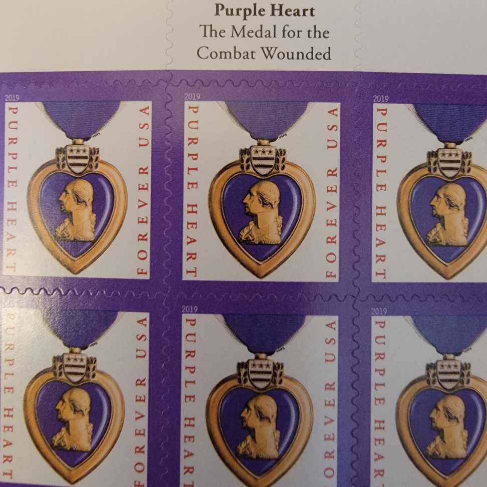 Purple Heart  stamp collectible [Barcode 120700] - Main Image 2